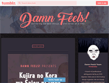 Tablet Screenshot of damn-feels.com
